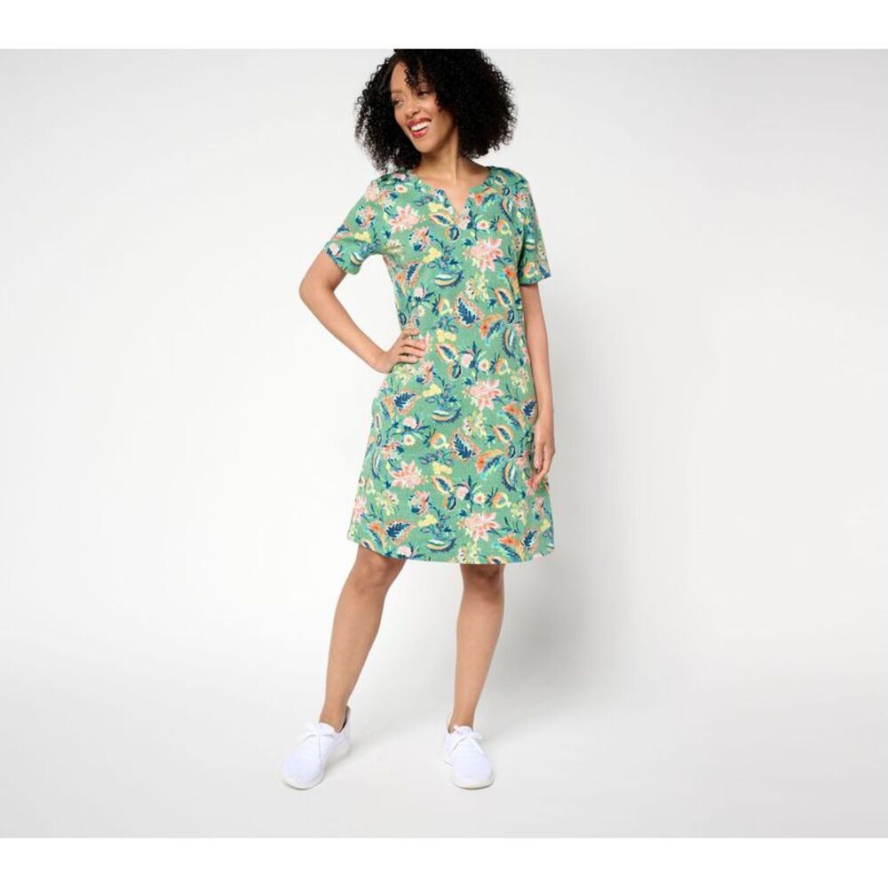 SUNNYLiFE Women's Petite Dress PXS Denim & Co. Active Multi-colored